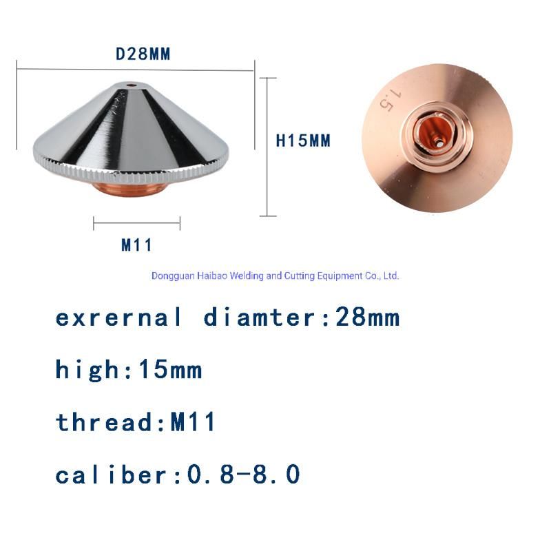 Fiber Laser Cutting Machine Accessories Nozzle Pule Cutting Head Single/ Double Layer