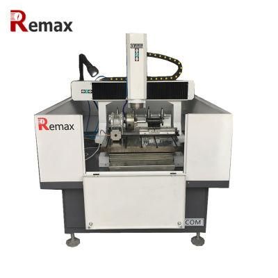 CNC Cutting Metal Machine Rotary Axis Carving Cylinder Aluminium Samples Cutter and Engraving Machine with Automatic Tool Changer
