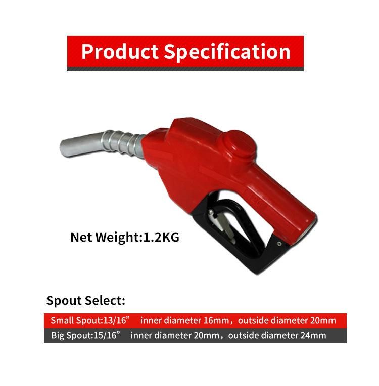 Fuel Gun Manual Automatic Nozzle 3/4′′-1′′ Oil Tanker Fuel Dispenser