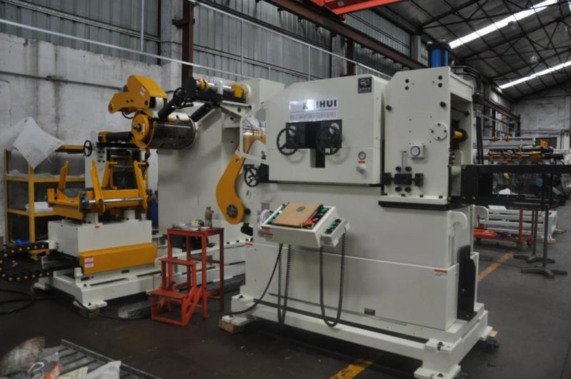 Coil Sheet Automatic Feeder with Straightener and Uncoiler and Shearing Machine Use in Sheet Metal Forming Automation Solutions