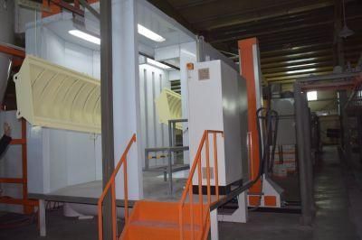 China Fast Color Change Powder Spray Booth Pulverlakkering Messe