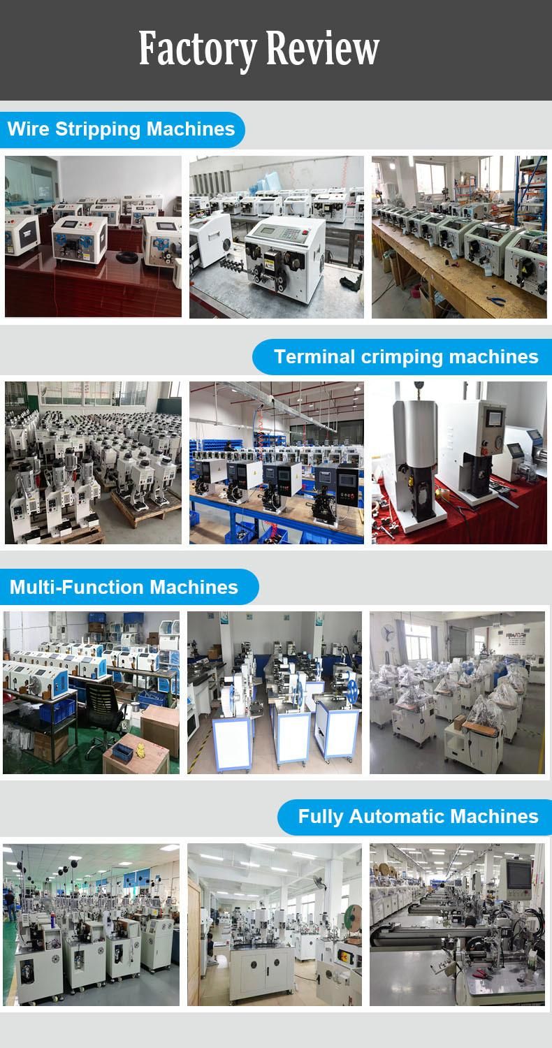 AWG22- AWG30 Wire Strip Crimp One Side Tin Soldering and Terminal Connector Housing Insertion Machine