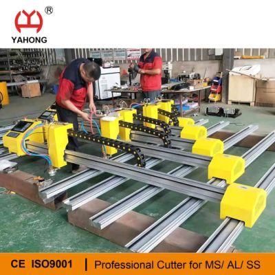 Small Gantry CNC Metal Cutting Machine with Starcam Software Plasma Torch and Flame Torch