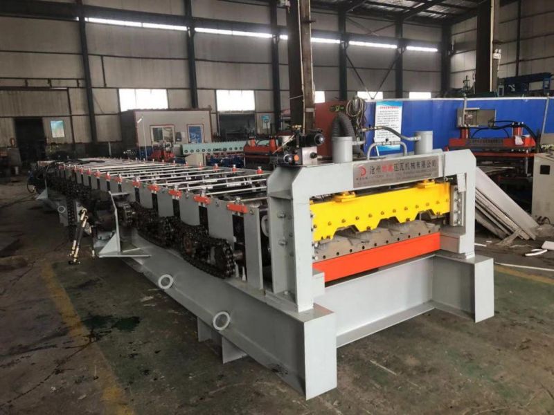 CE and ISO Metal Floor Deck Tile Roll Forming Making Machine