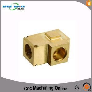 CNC Milling Machining Brass Block Brass Machined Three Way Connector