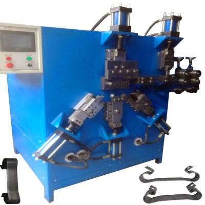 Fully Automatic Parts Flat Strip Wire Bending Clip CNC Buckle Making Machine