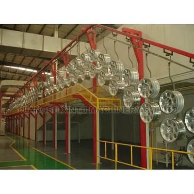 Automatic Over-Head Conveyor Electrostatic Powder Coating Production Line for Aluminium Profile
