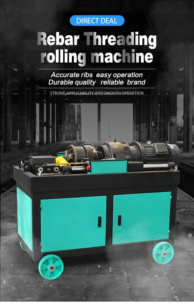 High Spead Screw Rebar Thread Rolling Machine
