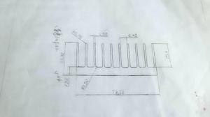 Pure Aluminum Combination Series of Dense Teeth Heat Sink