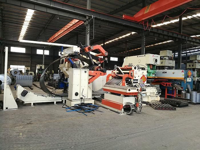 EDM Metal Machining Coil Sheet Automatic Feeder with Straightener for Press Line