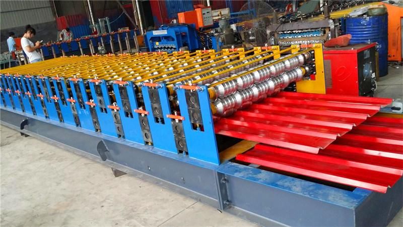 Dx Steel Glazed Roof Tile Roof Panel Roll Forming Machine