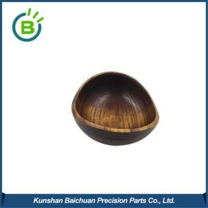 Factory Carbonized Wood Natural Wholesale Salad Wooden Bowl