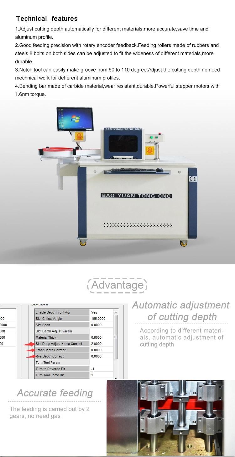 Byt CNC Channel Letters Bender Acrylic Letter Making Bending Machine