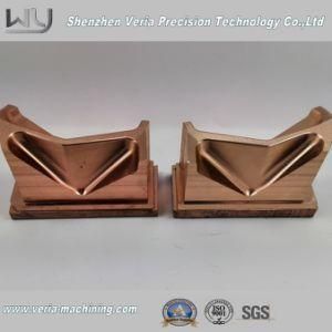 Precision CNC Machined Copper Part Electrode Component Red Copper by CNC Machining Center