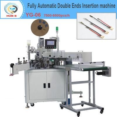 AWG22- AWG30 Wire Strip Crimp One Side Tin Soldering and Terminal Connector Housing Insertion Machine