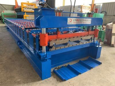 Dx 1100 Color Steel Roofing Panel Roof Tile Production Line Roll Forming Machine