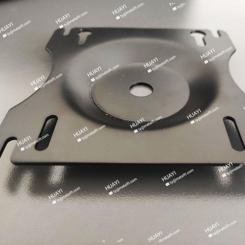 Custom Black Steel Sheet Metal Stamping Parts Laser Cutting Parts
