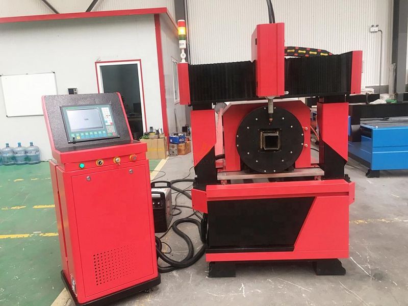High Precision Ca-P6000 8000 CNC Plasma Cutting Machine for Square Pipe Cutting