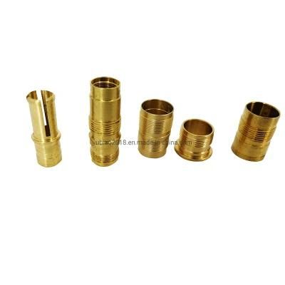 Customized CNC Turning Brass Tube with External Thread