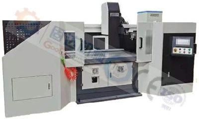 CNC Three a-Xis Chamfering Machine with Air Floating Magnetic Suction Worktable for Chamfering Three-Sided at One Time