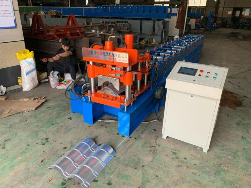 Glazed Tile Capping Ridge Roof Panel Roll Forming Machine/Roof Ridge Tiles Building Materials Machinery