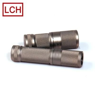 Titanium Flashlight Housing Hard Anodized CNC Machining Parts