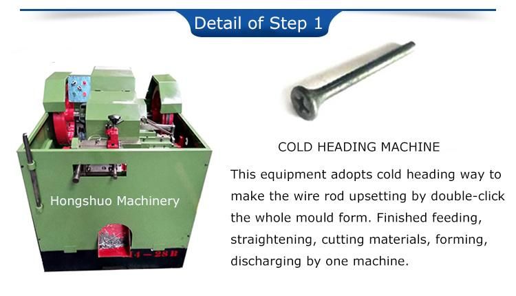 Self Hexagonal Screw Manufacturing Machine Making Taiwan M3.5 Drywall Screw Machine