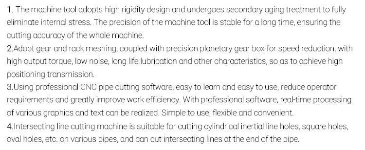 1530 4 Axis Portable Small Plasma Pipe Cutting Machine for Carbon Stainless Steel