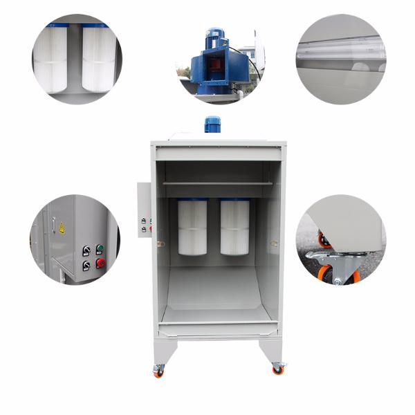 Car Wheel Manual Powder Coating Line with Spray Booth and Oven
