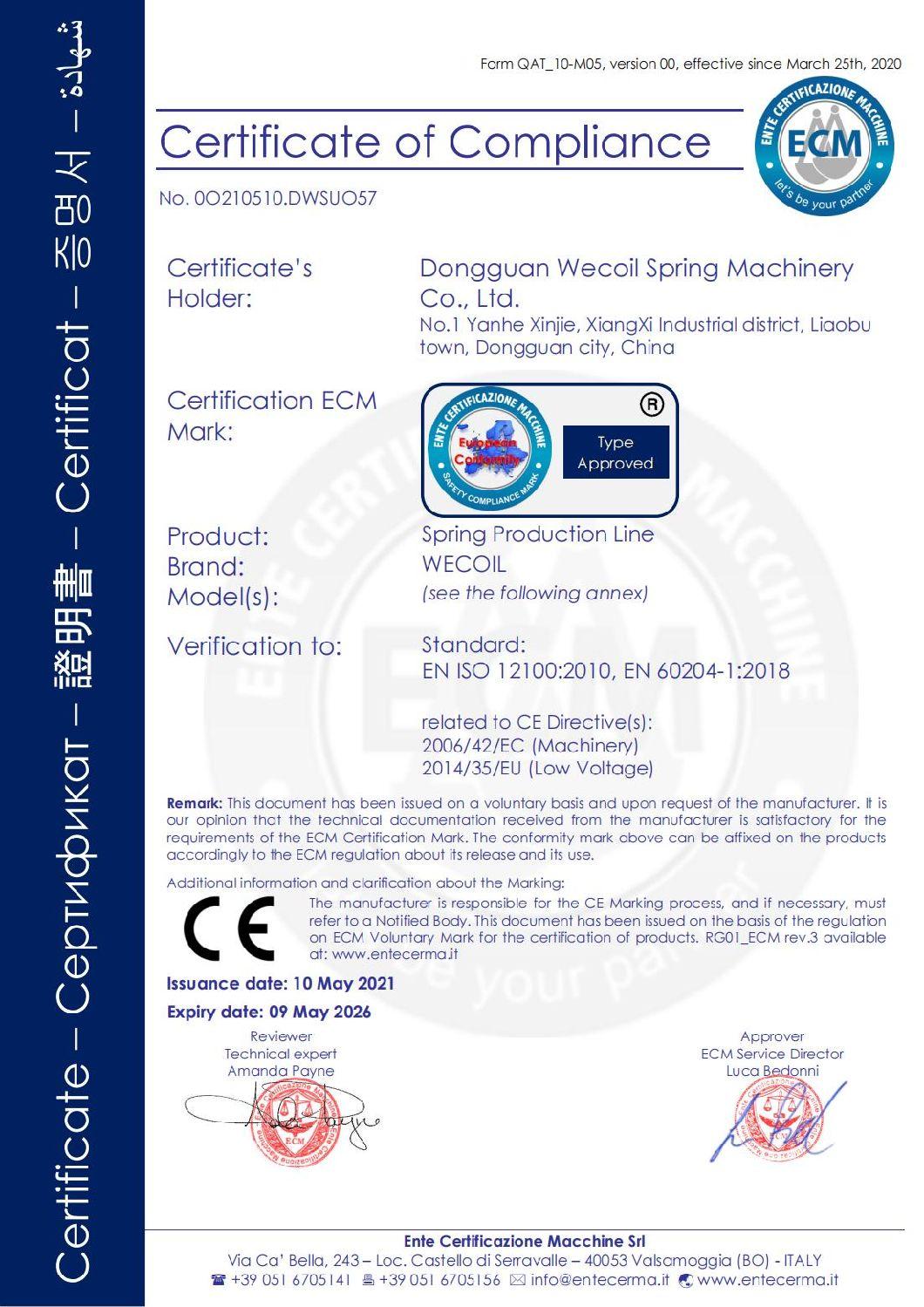 Wecoil-Hct-680 6 Axis CNC Spring Coiling Machine