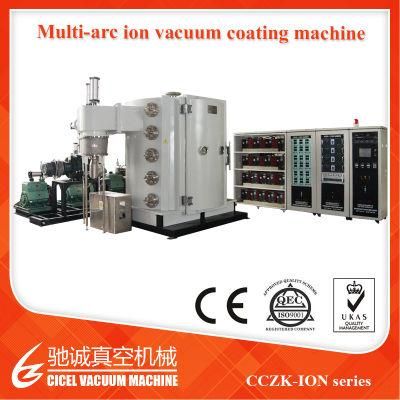 Cczk 3m 6m Stainless Steel Pipe Gold, Rosegold, Black PVD Vacuum Coating Equipment, Titanium Nitride Coating Machine