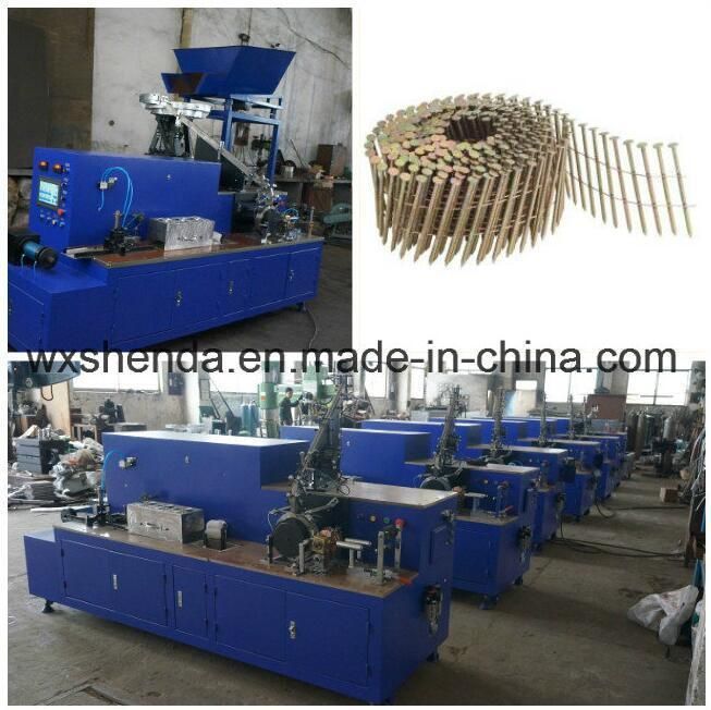 High Speed Automatic Welding Coil Nail Making Machine Collator