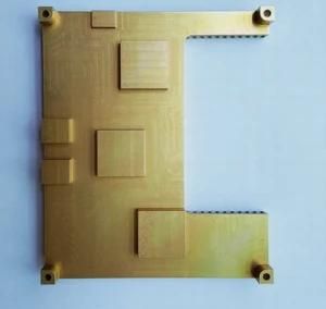 High Quality Sandblasting Gold Anldized Aluminium CNC Machining Parts, 6061-T6