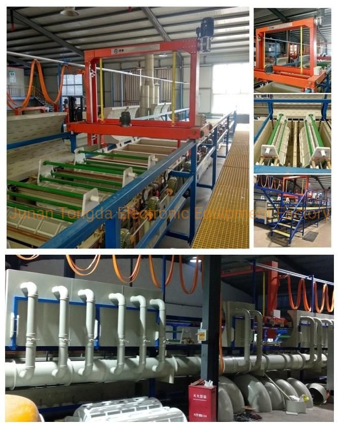Gantry Type Barrel Electroplating Machinery Electro Plating Plants