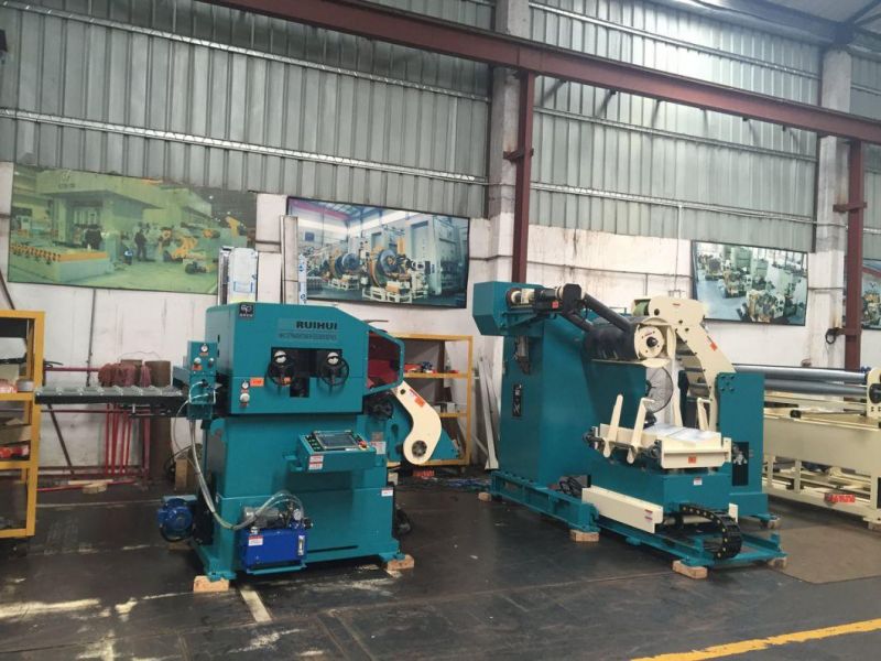 Coil Sheet Automatic Feeder with Straightener Use in Metal Uncoiler Machine, Sheet Metal Flattening Machine