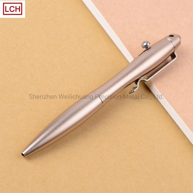 CNC Lathe Tactical Aluminum Pen Part Precision Turned Lathe Parts