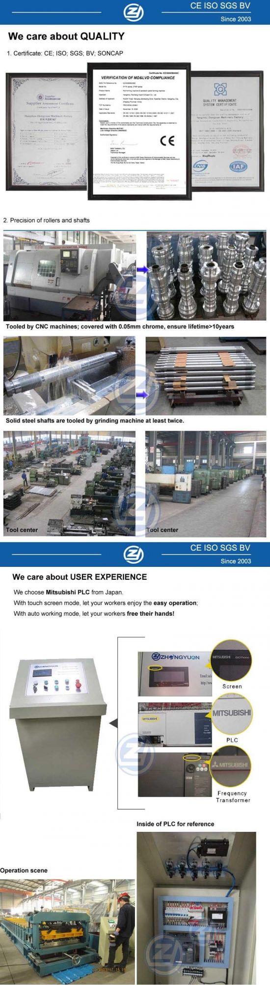 Hydraulic Press Aluminum Roof Tile Roll Forming Machine