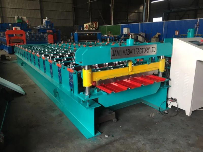 Africa 840 Ibr Trapezoid Roof Roll Forming Machine Metal Roof Tile Making Machinery
