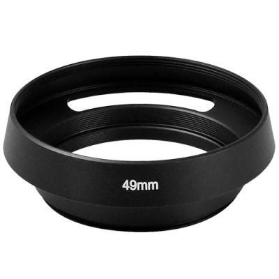 Generic Lens Mount Adapter Ring Lens Hood with Black Color