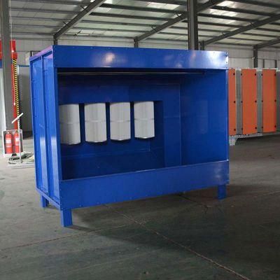 Manual Powder Coating Spray Cyclone Booth with CE Approved