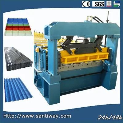 CE Certificated Corrugated Roof Tile Cold Roll Forming Machine