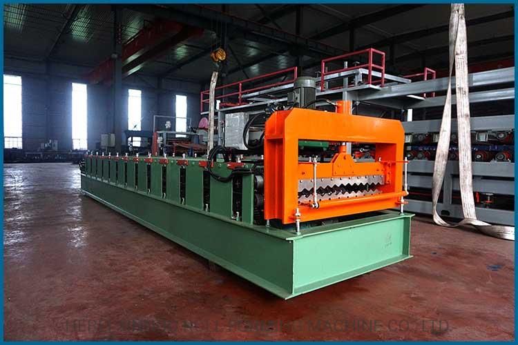 7.8*1.5*1.2m One Year Xn Aluminum Flexible Duct Roofing Tile Machine