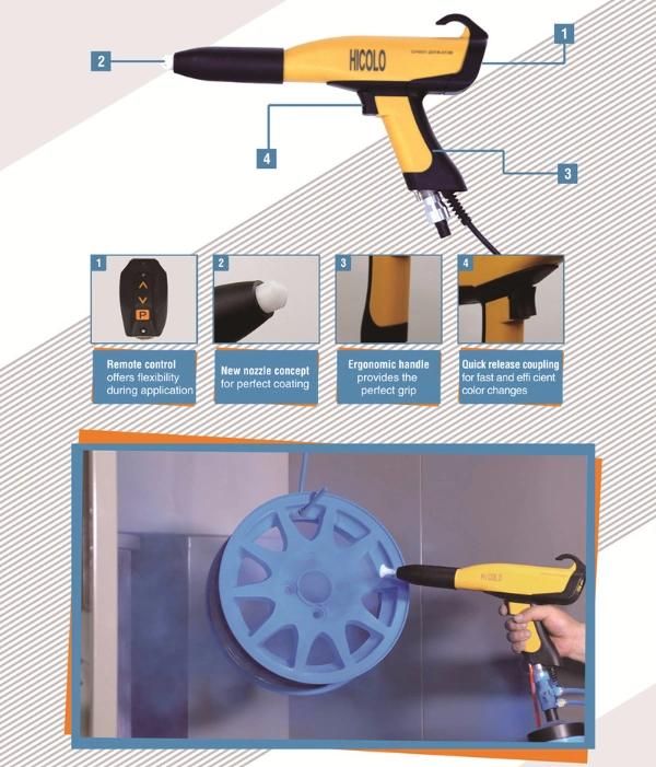 Manual 800d Intelligent Powder Coating Equipment with Big Cart