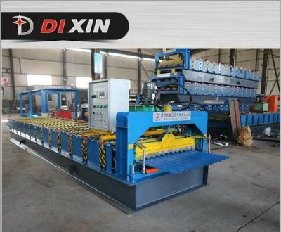 Dixin Galvanized Steel Type Corrugated Iron Roofing Panel Roll Forming Machine