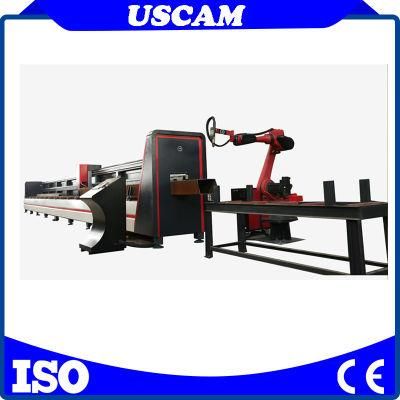 Metal Steel Pipe Tube, Channel Steel, H-Beam&#160; I-Beam CNC Plasma Cutter Robort Plasma Beam Cutting Machine