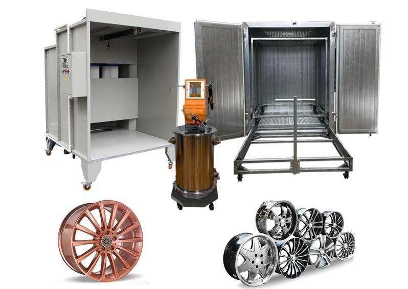Commercial Powder Coating System for Alloy Wheels