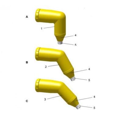 1009139 1009138 1009137 Optiselect Ga03 GM03 PA03-90 PA03-60 Angle Nozzle