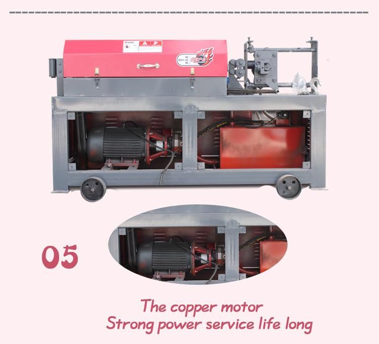 Factory Price 9kw Pure Copper Motor 4-12mm Steel Wire Straightening and Cutting Machine