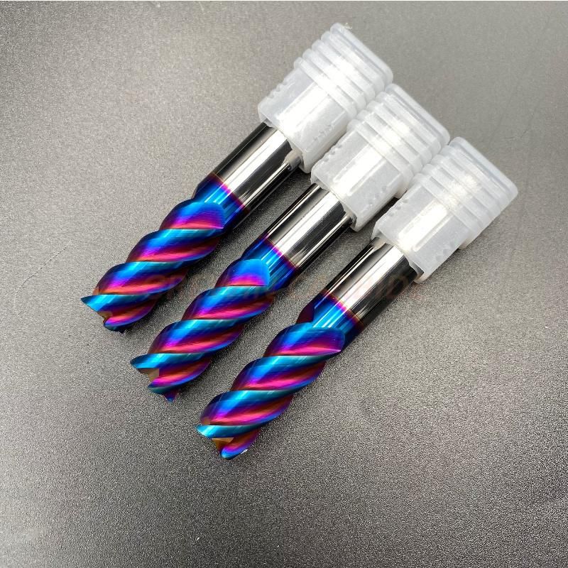 Grewin-D10mm*100mm HRC65 4 Flutes Tungsten Carbide Flat End Mill
