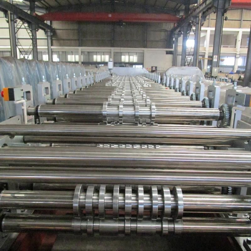 Factory Lifetime Service! Double Layer Wall Panel Steel Metal Roofing Cold Roll Forming Machine with Electric Shear